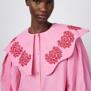 Damson Madder Romeo organic cotton broderie blouse - NWT